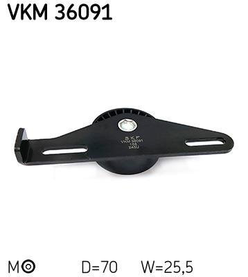 Polea tensora, correa auxiliar servicios SKF ref. VKM 36091